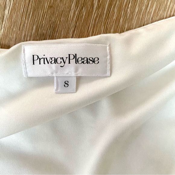 Privacy Please REVOLVE Jupiter ruched bodysuit cream white size XS NWT - Picture 2 of 6